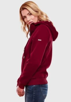 Marikoo Sweatvesten Sweatvest Setsunaa Dames Bordeaux -About you f498bee9225500694d1a90c05f0893ea