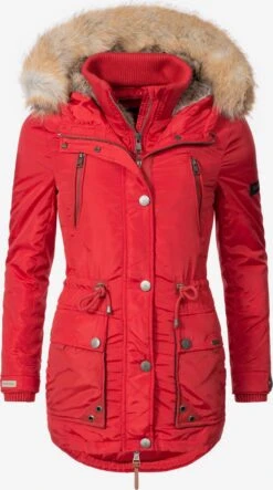 Marikoo Parkas Winterparka Grinsekatze Dames Rood -About you f60303679228a48ae25b08bed327dde4