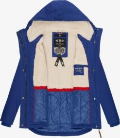 Marikoo Winterjassen Winterjas Bikoo Dames Blauw -About you f79809803b4d2e38901ea36db508d070